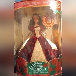 UNOPENED Disney Collectors Beauty & The Beast ENCHANTED CHRISTMAS with Ornament